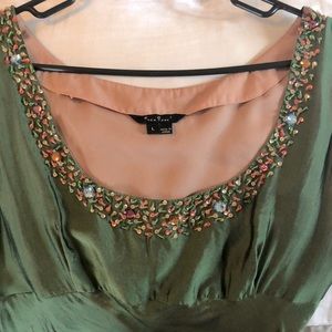 ⭐️ECI New York designer crystal beaded top